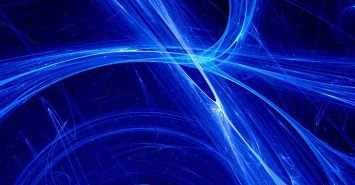 Electric blue neural network image connectivity