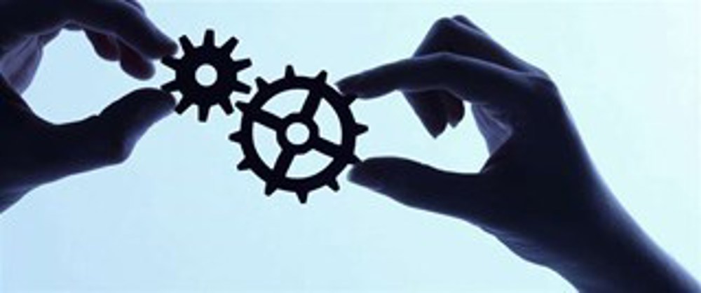 cogs held in hands systems 