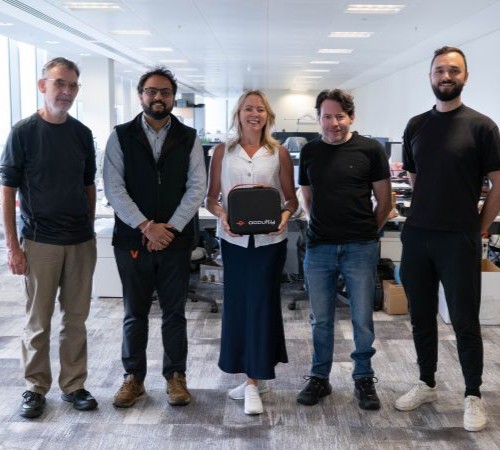 From left to right: James Reynolds, Shashin Lad, Sharon Brand, Martin Newman, Jamie Serjeant