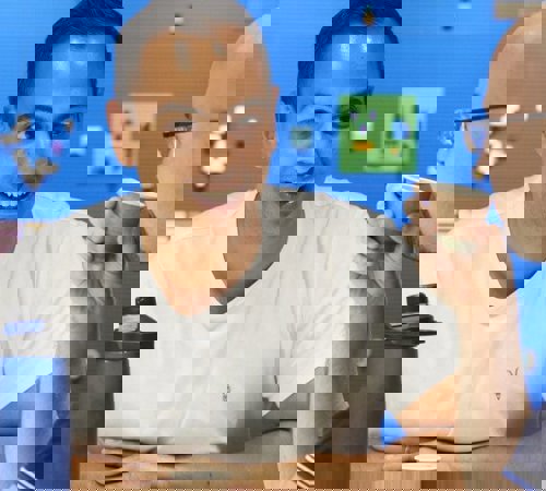 Two Engineers Chatting With Drinks