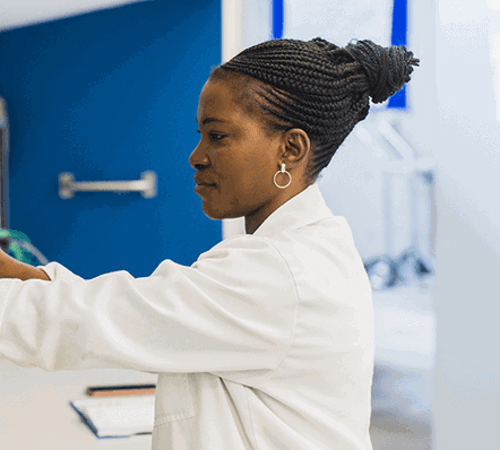 woman working in lab landscape