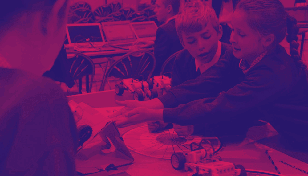 School Children Duotone